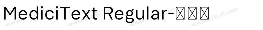 MediciText Regular字体转换